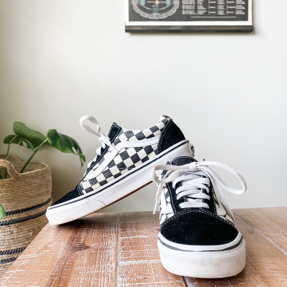 Vans Old Skool Primary Check Black/True White Sneakers